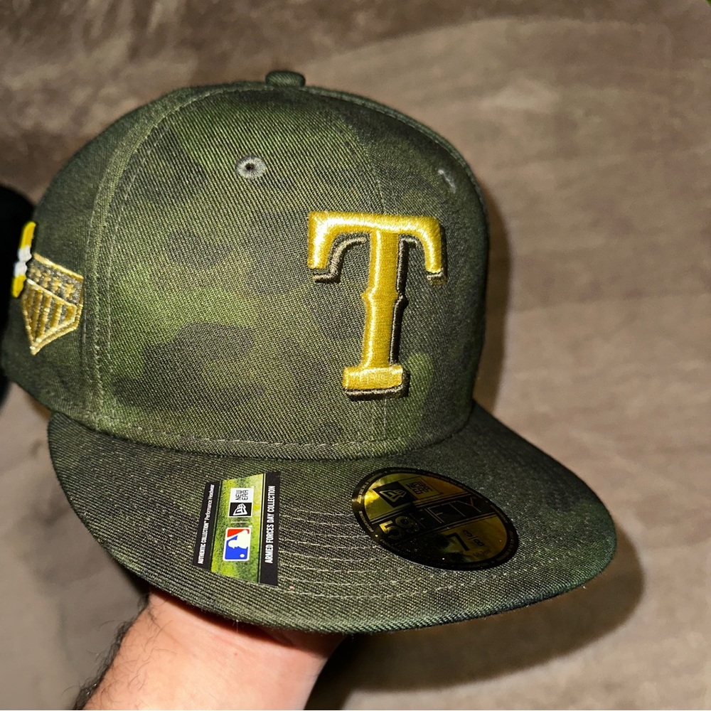 Texas Rangers MLB Rare Fitted 7 3/8 hat